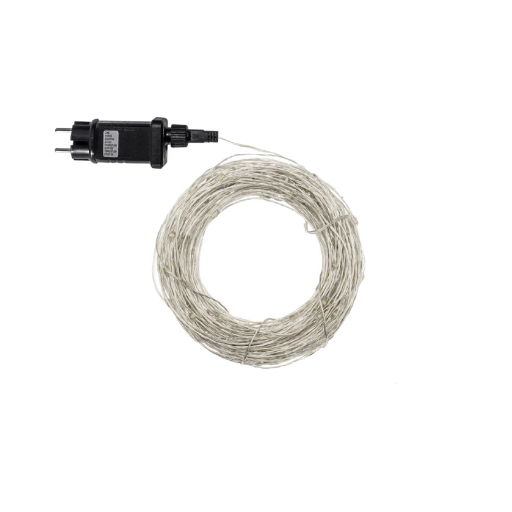 Luci di Natale con 500 micro led cavo rame 9V 50 MT Multicolor piu FREDDA FLASH