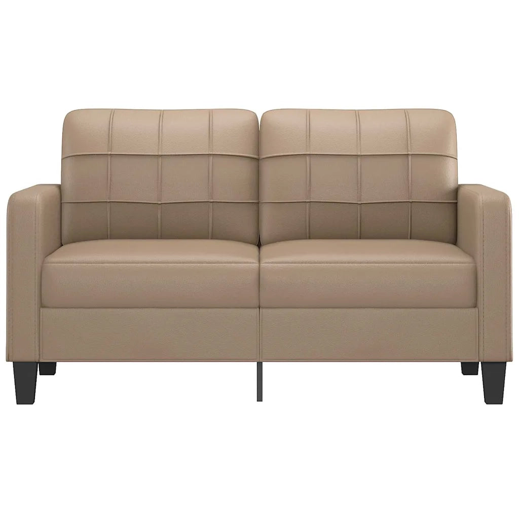 Divano a 2 Posti-Sofa 2 Posti Cappuccino 140 cm in Similpelle 954602