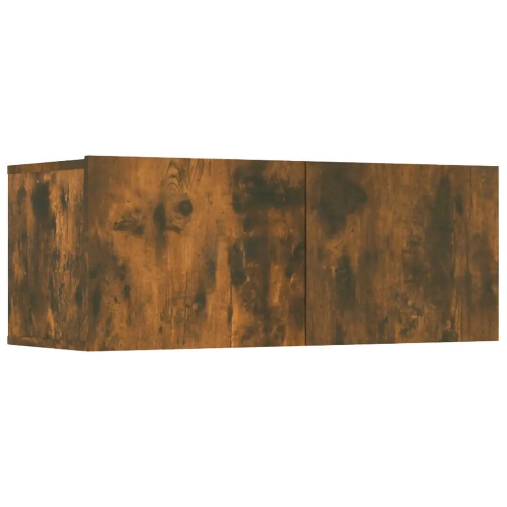 Set Mobili Porta TV 8 pz-Credenza per TV Rovere Fumo in Legno Multistrato 426140