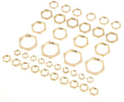 Set di viti a sezione variabile 40 pezzi - Ottone - G1/8/G1/4/G3/8/G1/2/G3/4/G1 - Viti a sezione variabile - Viti a sezione variabile sottili - Vite resistenti e durature