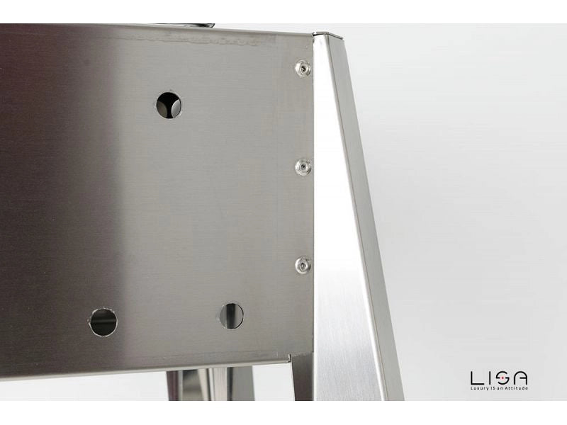 Barbecue a carbone per arrosticini Lisa Miami 1200 in acciaio inox