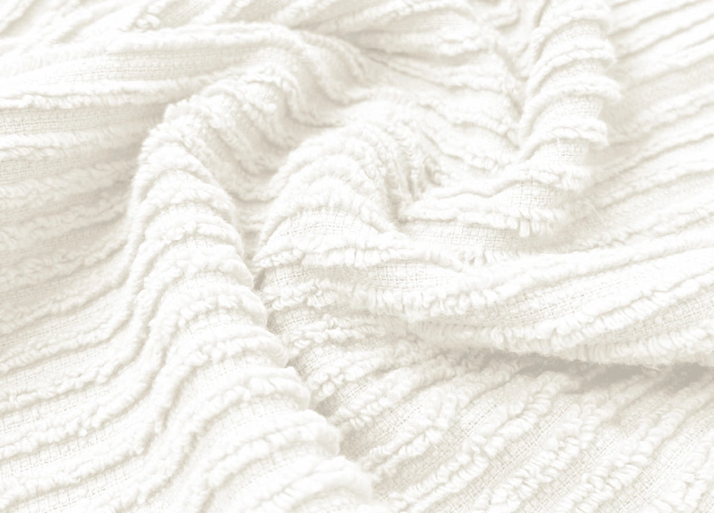 Accappatoio Con Cappuccio In Morbida Spugna Mod. Boutique Tinta Unita Bianco - M-L - Bianco