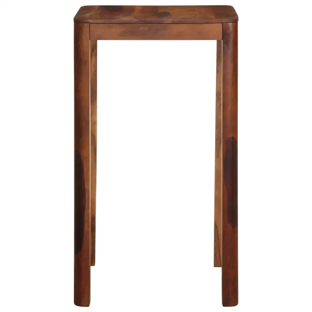 Tavolo da Bar 60x60x107 cm in Legno Massello di Acacia