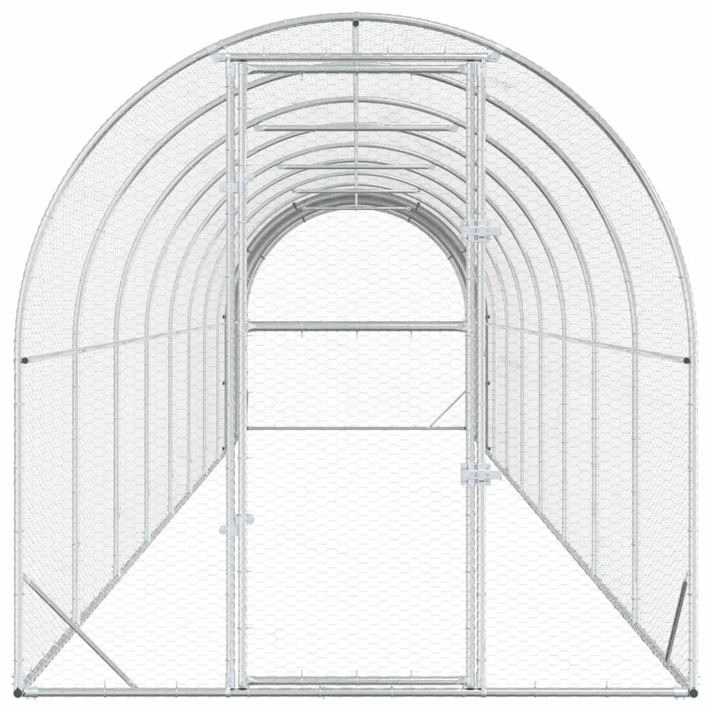 Pollaio Argento 1000 x 200 x 200 cm Acciaio zincato 3434684