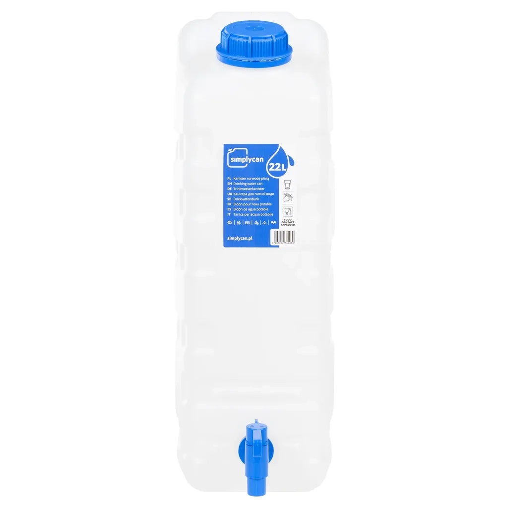 Contenitore Acqua con Rubinetto Trasparente 20 L in Plastica 155042