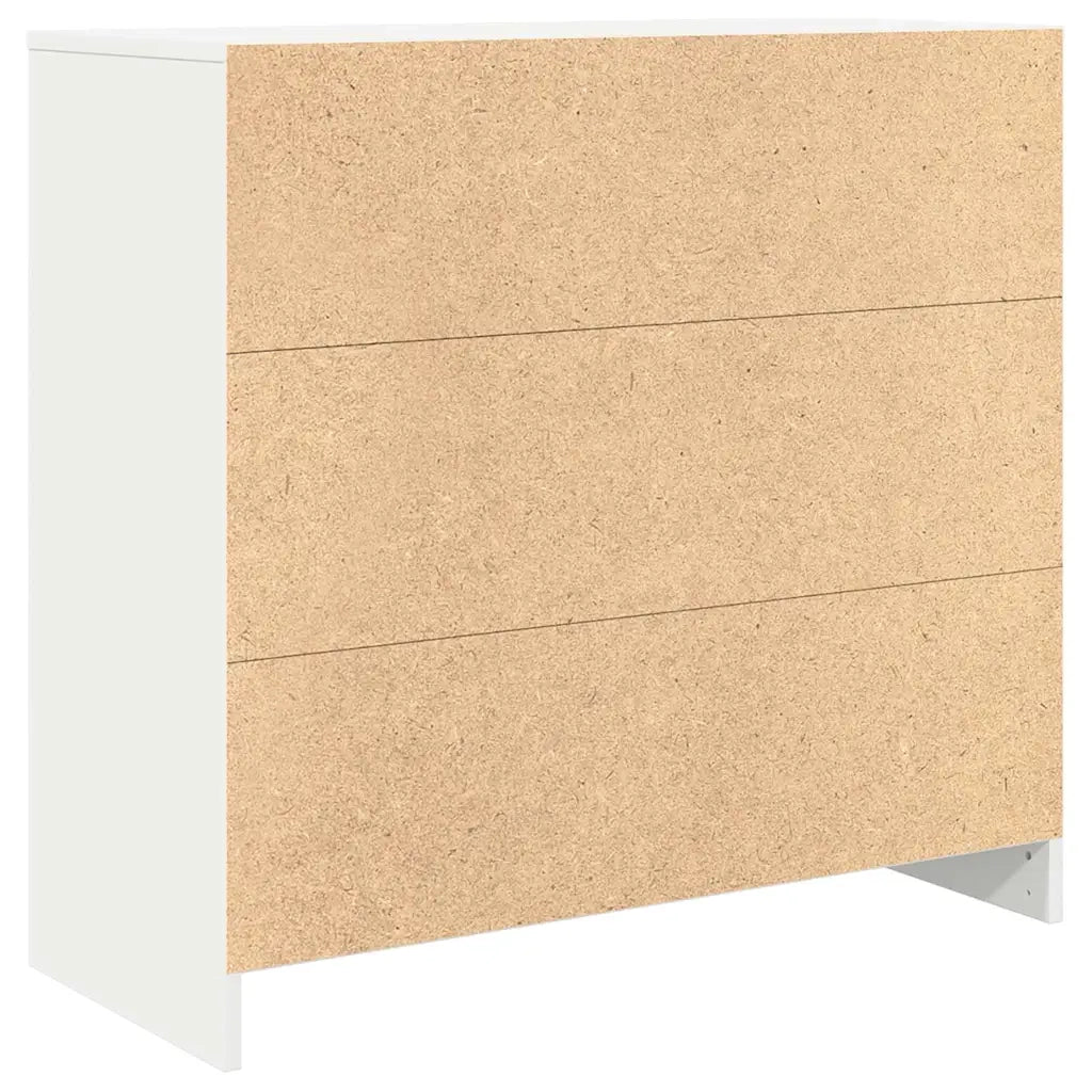 Credenza con Cassetto-Buffet-Armadio da cucina Bianco 80x34x76 cm in Legno Multistrato