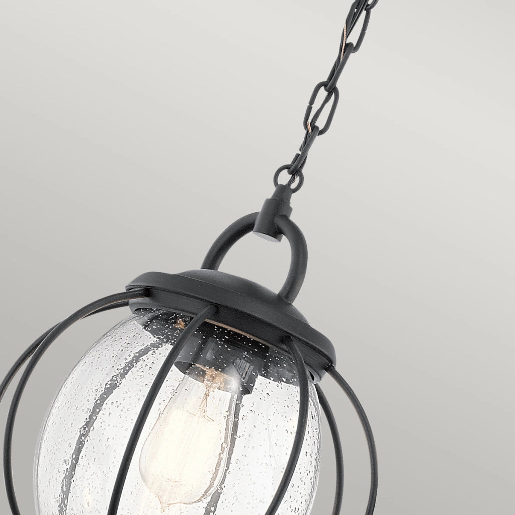 Lampada sospensione esterna nera E27 60W Vandalia Kichler