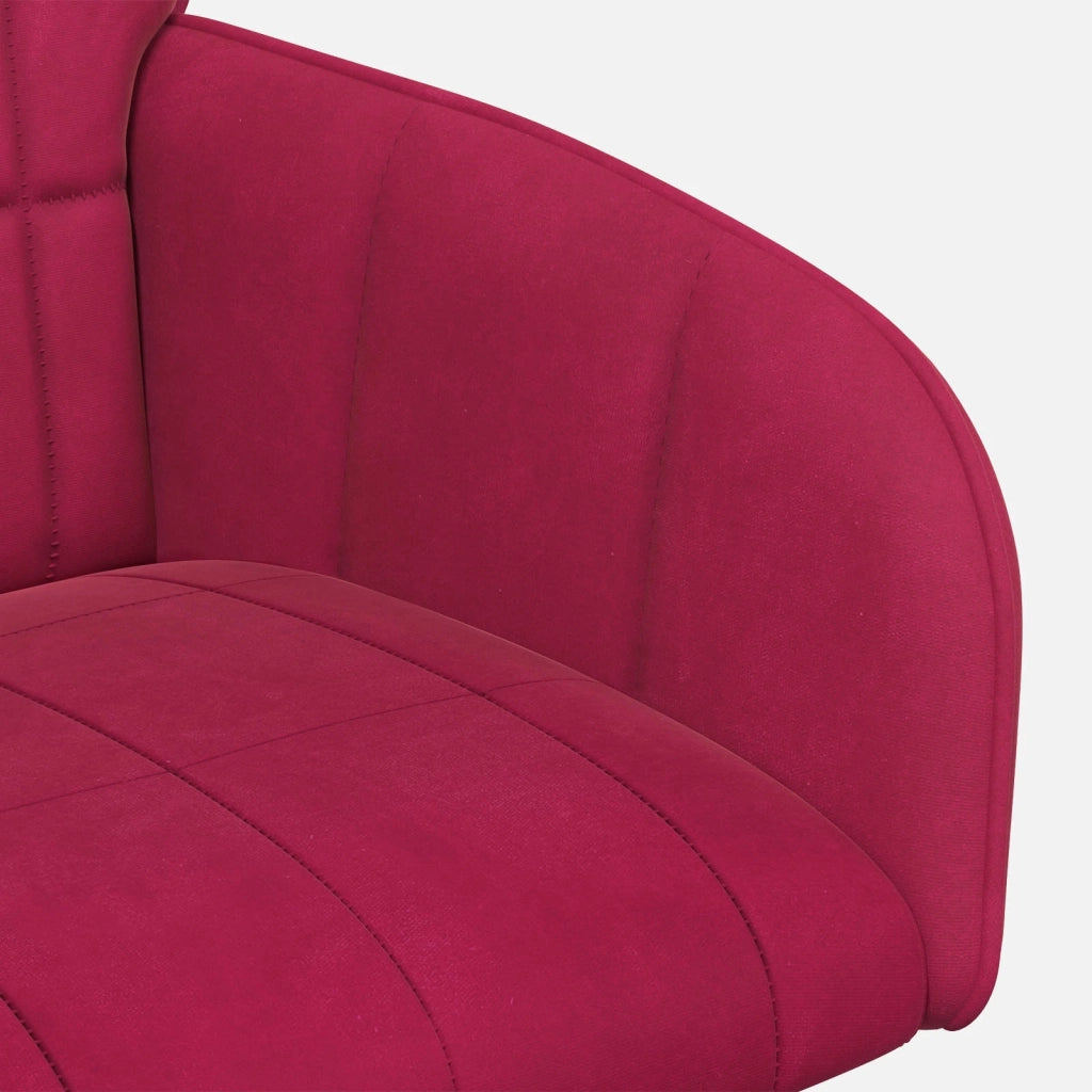 Sedie da pranzo 6 pcs Velluto (V) Rosso Vino 56,5 x 50 x 86 cm 3428179