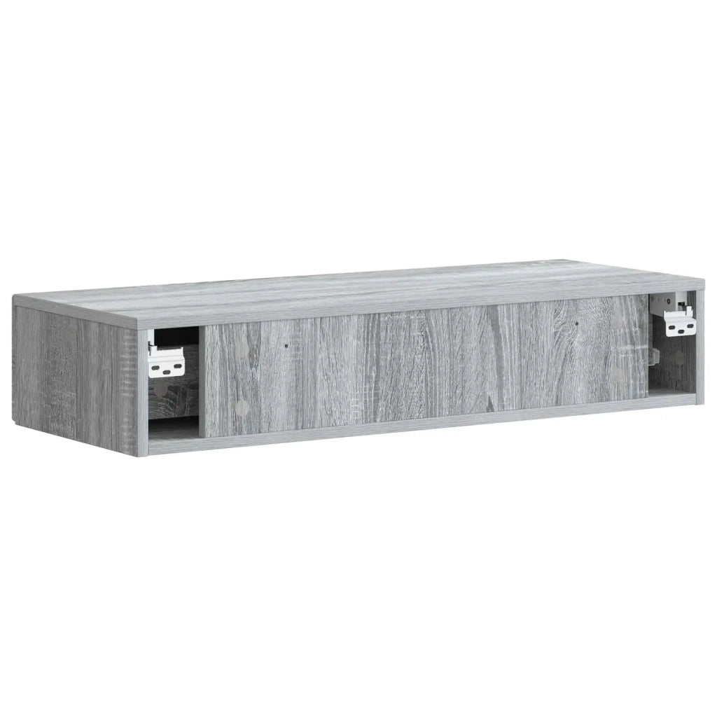Tavolino da Parete Laterale | Tavolo laterale | Tavolino Grigio Sonoma 87,5 x 34,5 x 17 cm
