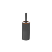 Porta scopino bagno in plastica grigia design moderno Linea London Feridras