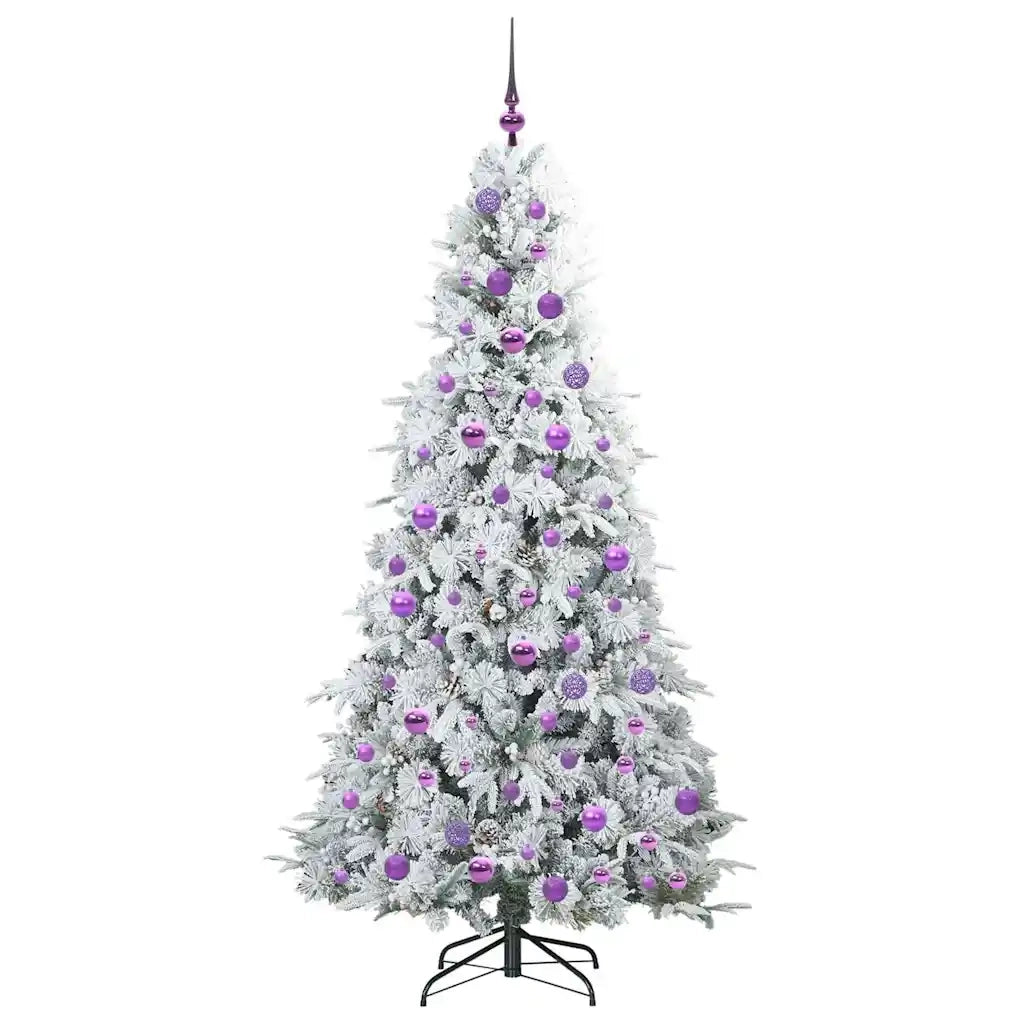 Albero di Natale Artificiale con Rami Pieghevoli Bianco 180 cm 3397490