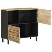 Credenza 80x33,5x75 cm in Legno Massello di Mango Grezzo 4018655