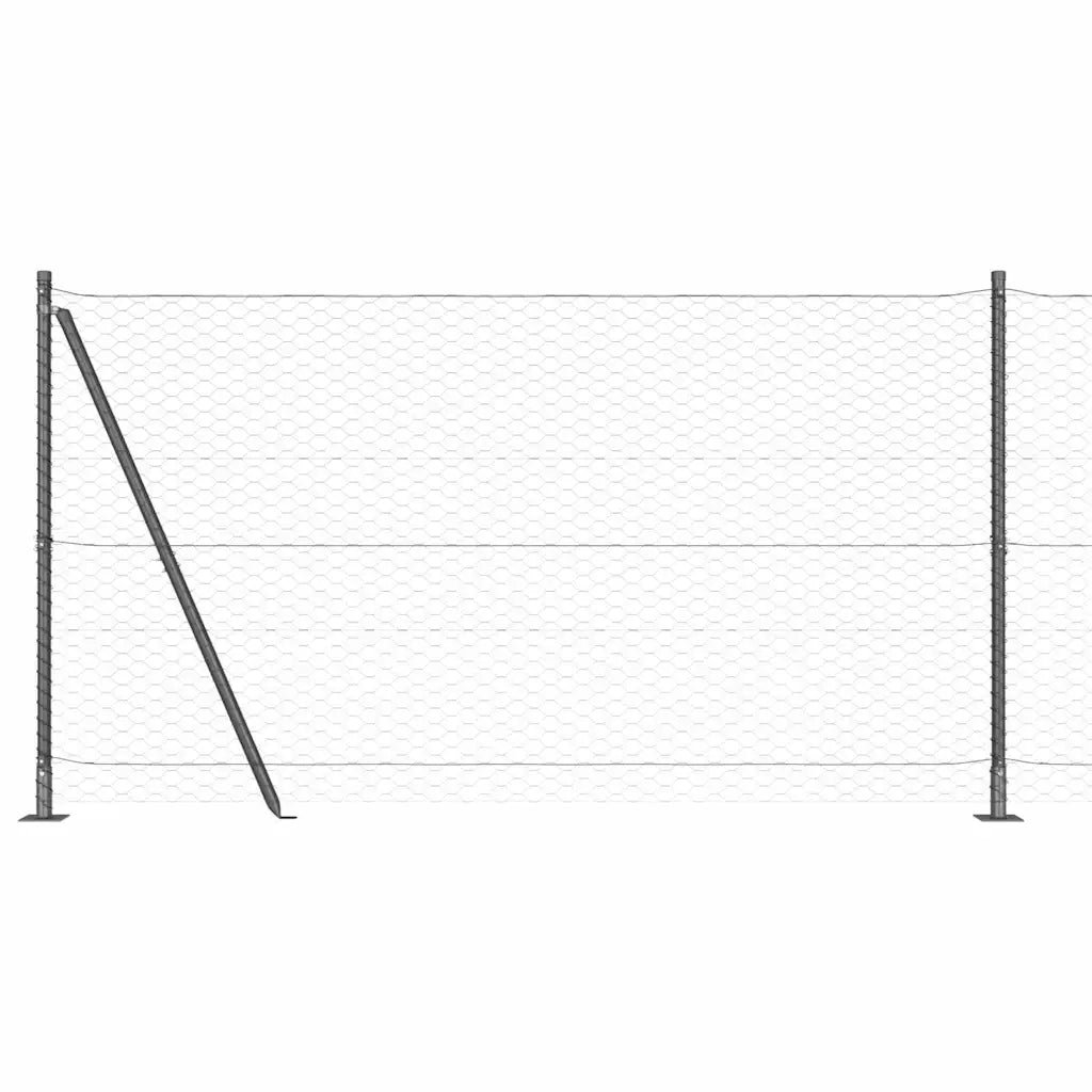 Palo della recinzione | Pannello per recinzione Grigio
