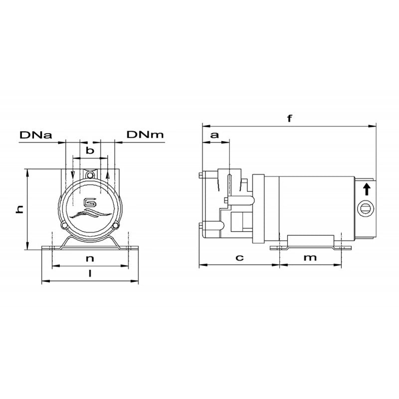 ELETTROPOMPA ACB 12 V. ACB ELECTROPUMP 24 V.