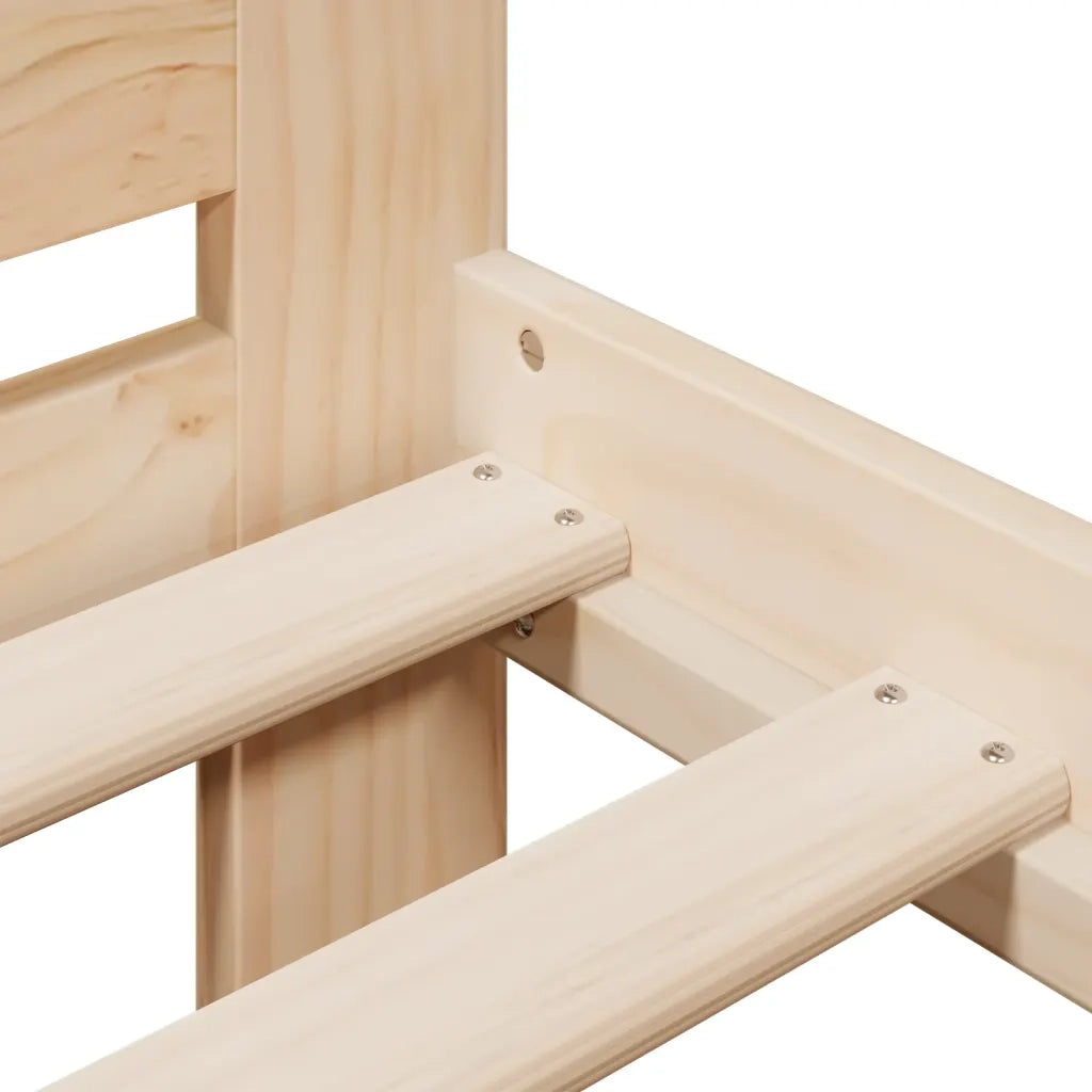 Letto senza Materasso 150x200 cm in Legno Massello di Pino 855469