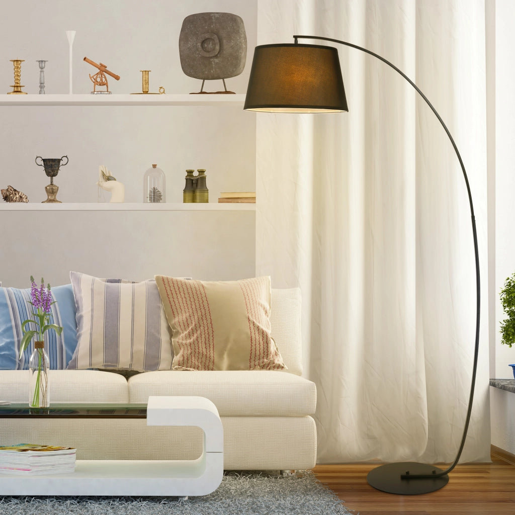 Lampada da terra arco ¨C Minimal ¨C metallo nero