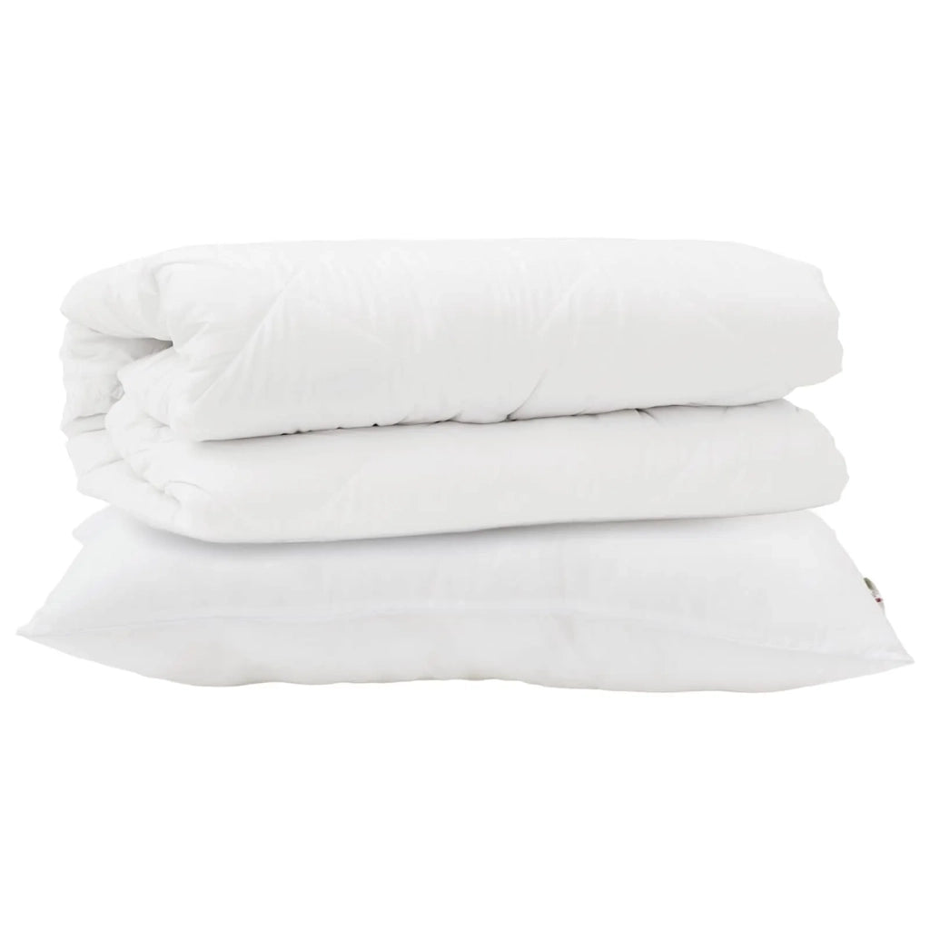 Set di Piumoni con cuscino 2 pcs Bianco Microfibra 3376846