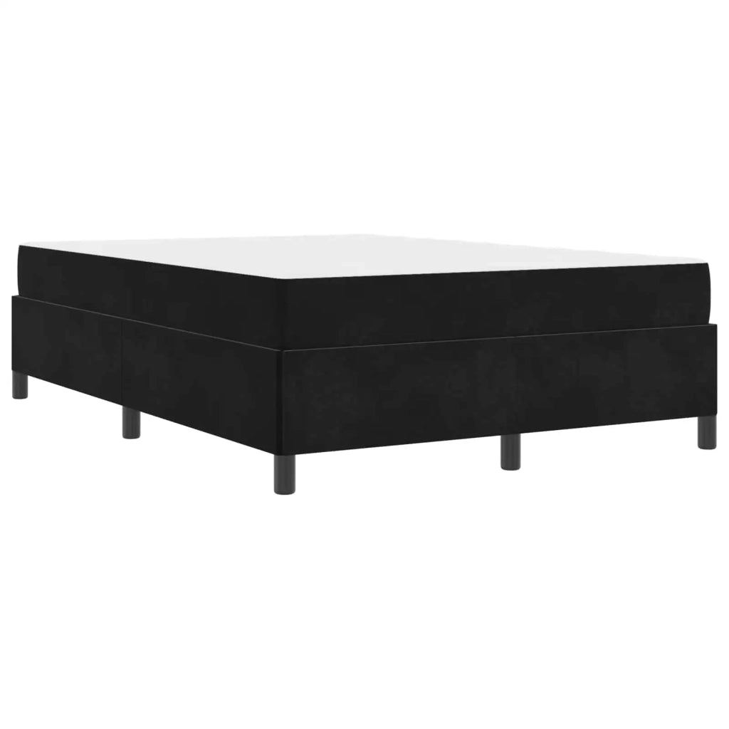 Struttura del letto con materasso-Giroletto Nero 140 x 200 cm Tessuto 903354