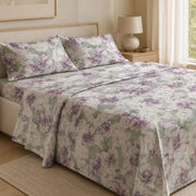 Rovanone, set Completo Letto Matrimoniale in Cotone, Rosa