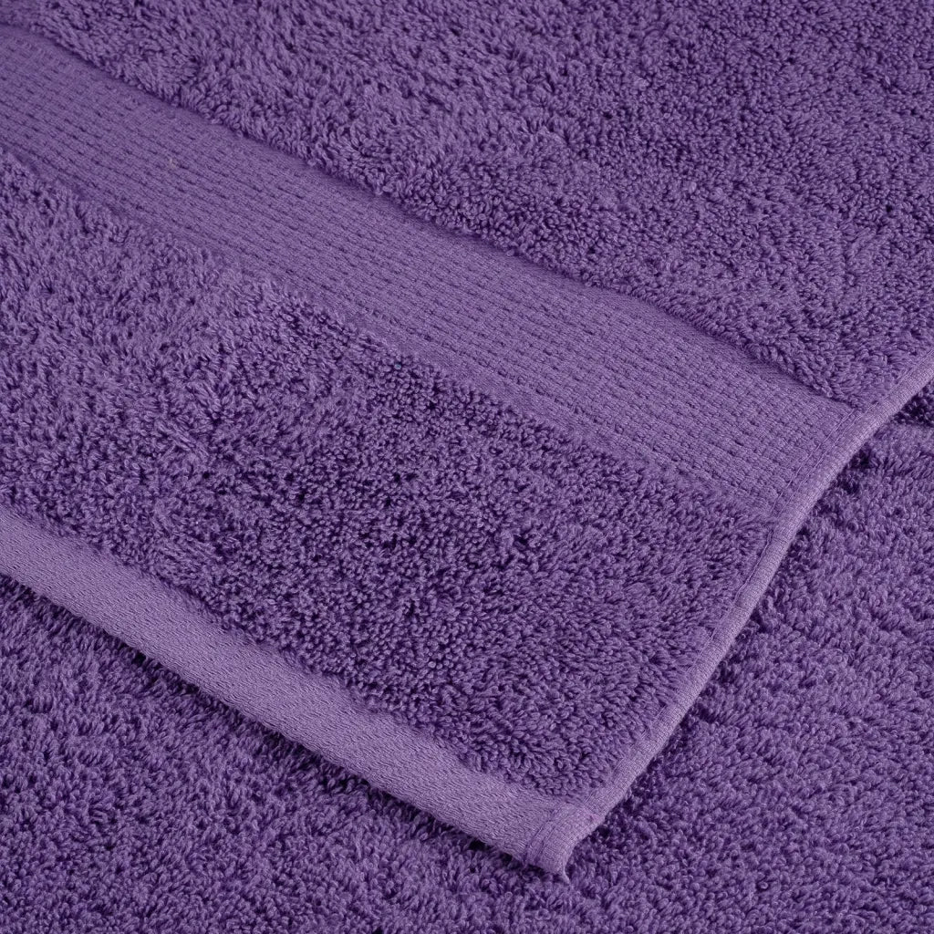 Asciugamani per Ospiti SOLUND 4 pz | Teli per bagno Viola 30x50 cm 600 g/m2