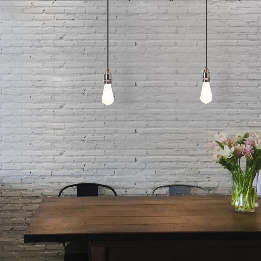 Lampada sospensione industriale E27 1x60W nera Rabalux