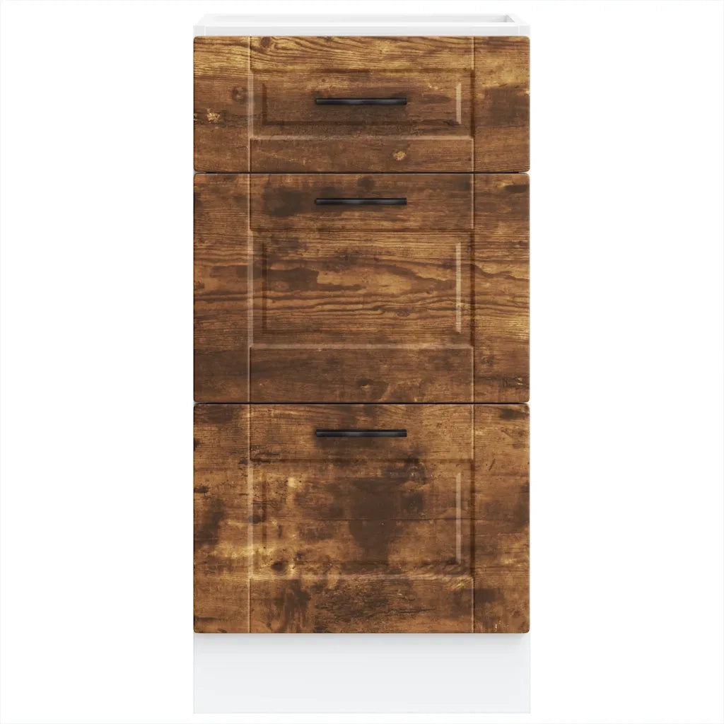 Base da Cucina Porto Rovere Fumo in Legno Multistrato 854225