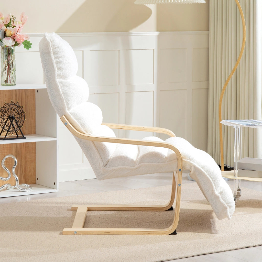 Poltrona in legno di betulla ¨C zephmum ¨C bianco