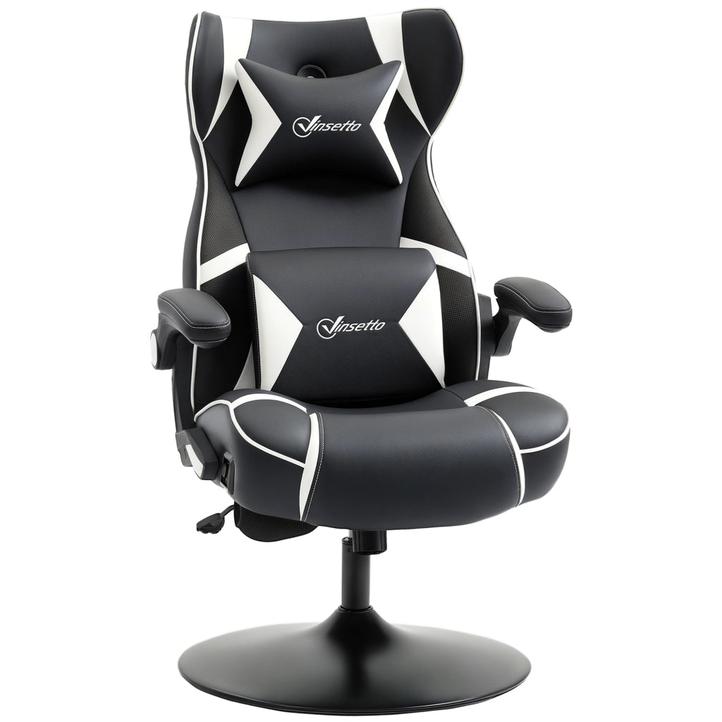 Poltrona da gaming ¨C Minimal ¨C nero e bianco 69x73x118cm