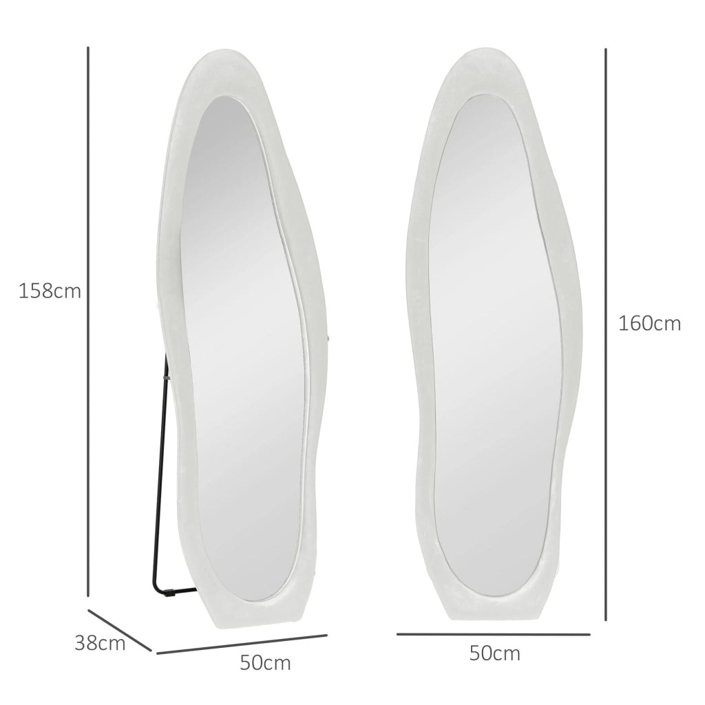 Specchio da pavimento ¨C Minimal ¨C Bianco 160x50 cm