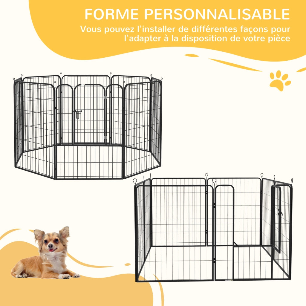 Recinto per animali modulabile ¨C Minimal ¨C 80x100 cm nero