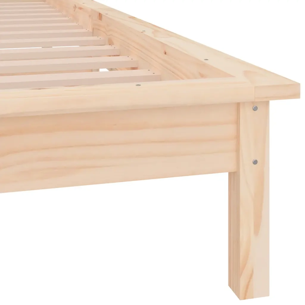 Letto singolo | Letto per adulti | Giroletto con LED 75x190 cm Small Single in Legno Massello