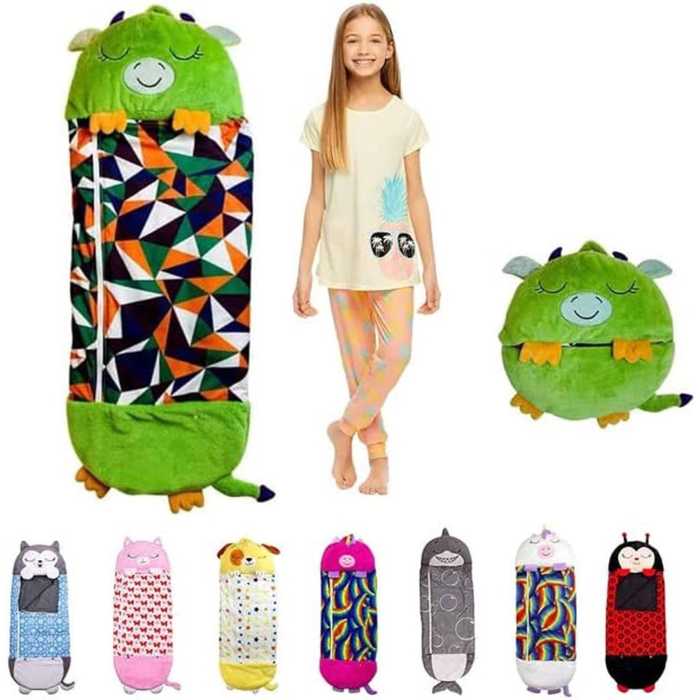 Trade Shop - Sacco A Pelo Nanna Per Bambini Da 2 A 6 Anni In Tessuto Cotone 120x40 Set Asilo -