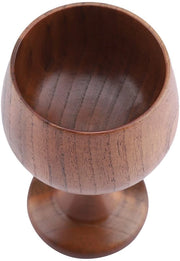 Tazza in Legno - Bicchiere Elegante in Legno di Qualità - Utilizzo Versatile - Per Caffè/Vino/Succo - Ecologico - Tessuto Liscio