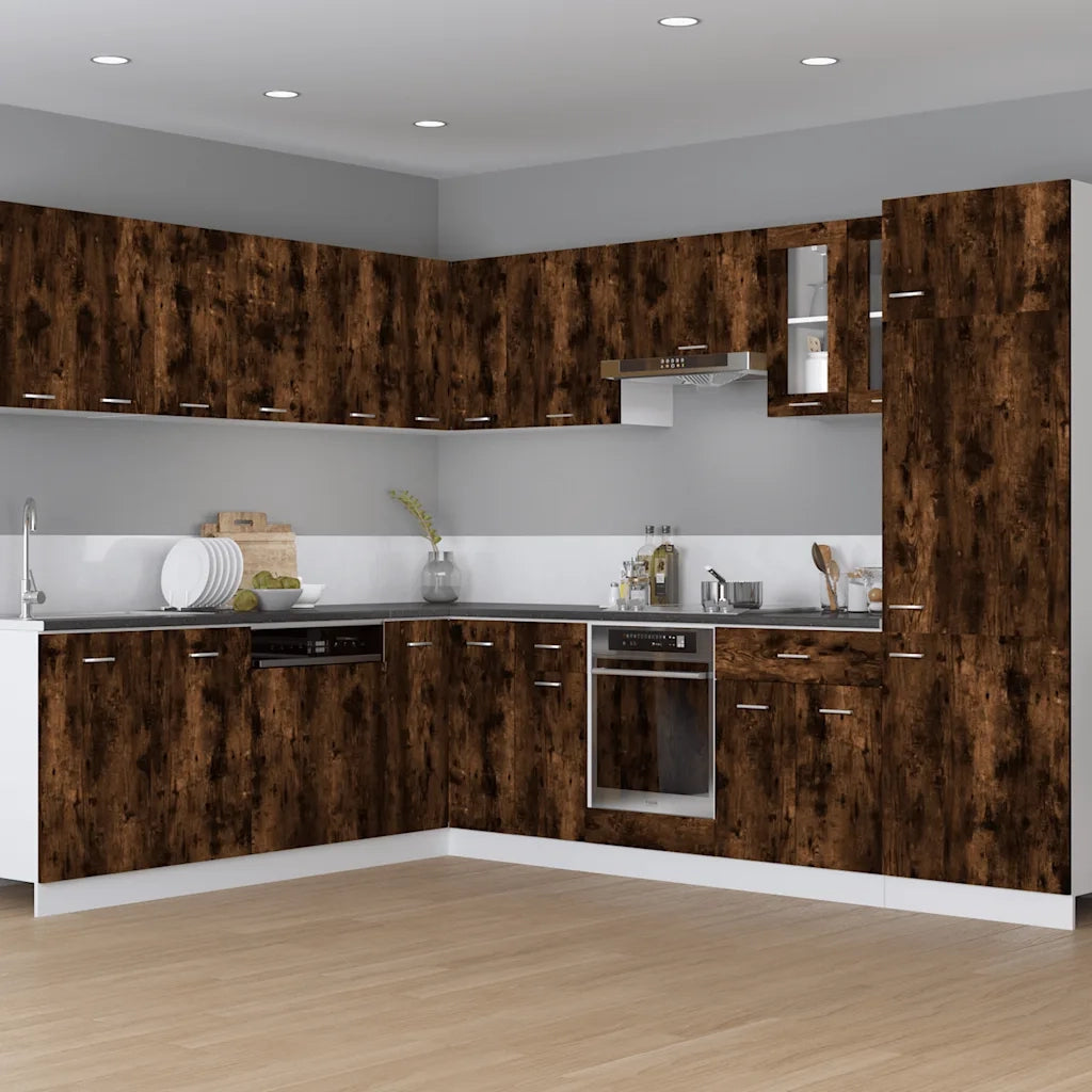 Pensile da cucina | Mobile da Forno ¡°Riga¡± Rovere Fumo 60x46x81,5 cm