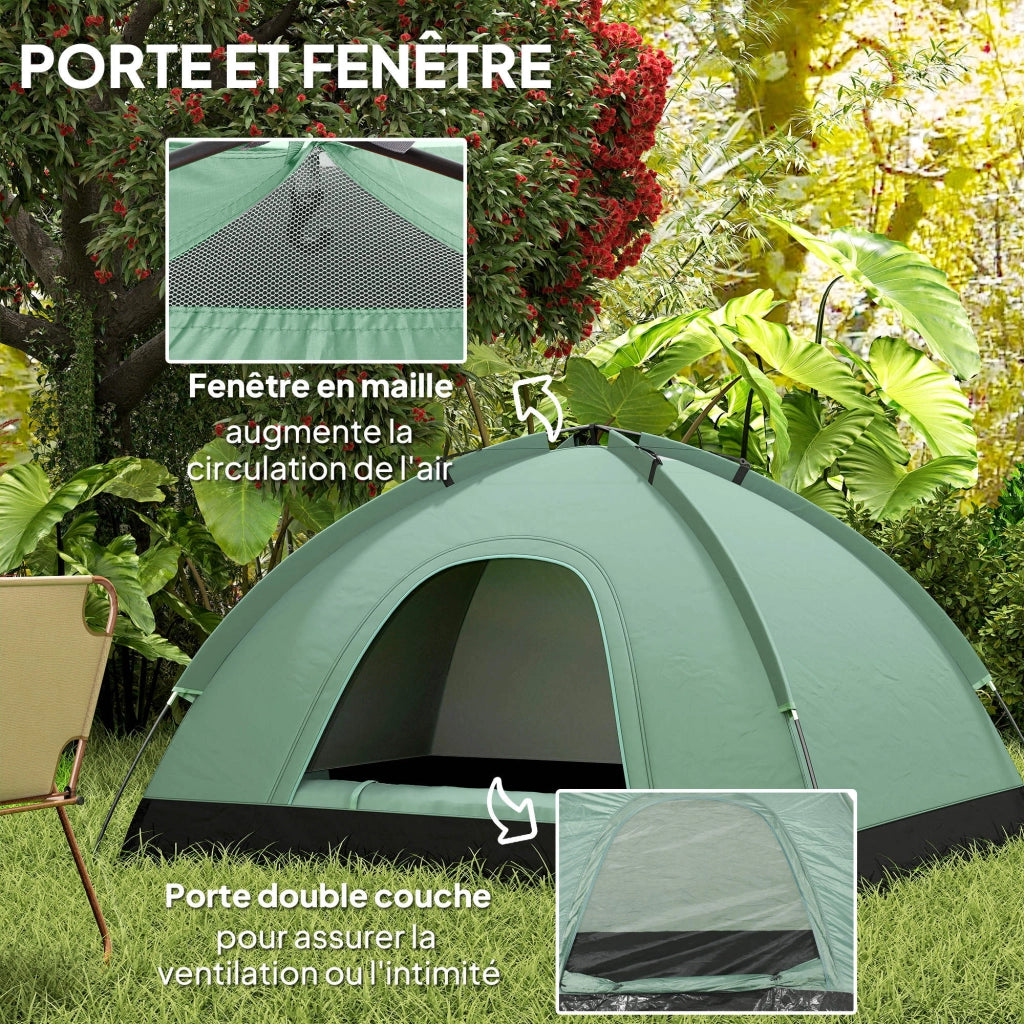 Tenda da campeggio 2 persone ¨C zephmum ¨C mimetica, a cupola, leggera, ventilata