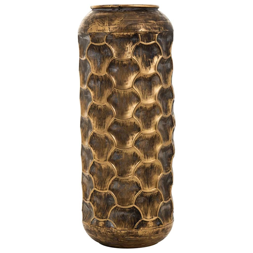 Vaso in metallo marrone 23,5x23,5x57h