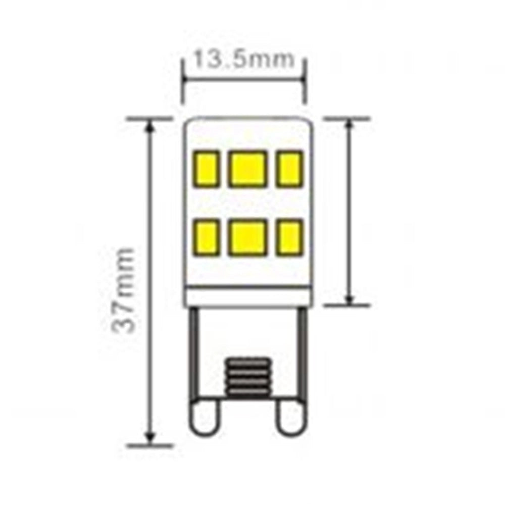 Trade Shop - Lampadina Tubolare Led G9 2.5 W 280 Lm Luce 3000k 4000k 6500k Sparac-g9-2.5w-ce1 -