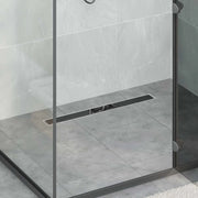 Scarico doccia con copertura in vetro e sifone a 360° 70 cm 42015975
