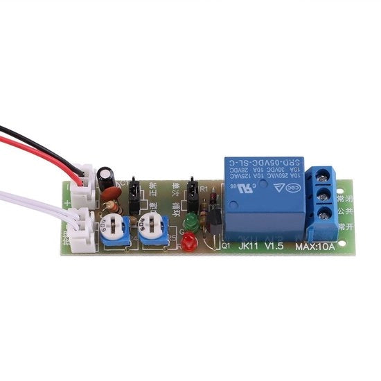 Relais Multifunzionale a Corrente Continua - DC 5/12/24V - Modalità Ciclica/Monostabile - Impostazione 0-15/60 Min - 10A 250V AC - Alta Precisione - Timer