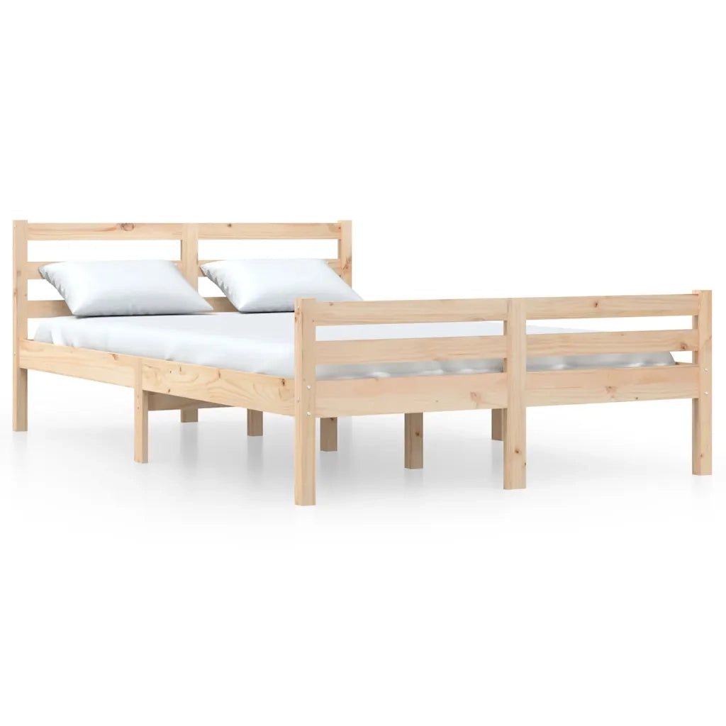Giroletto senza Materasso Ambrato in Legno Massello 140x200 cm 814819