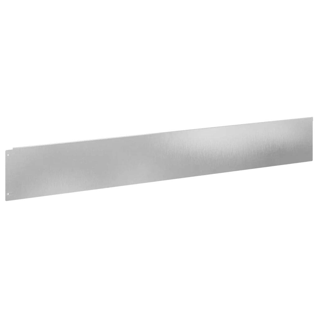 Bordura per Prato 20 pcs 100 x 15 cm Acciaio Argento 8008825