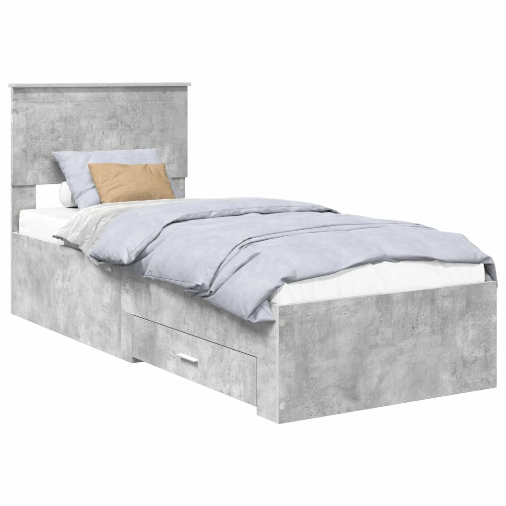Struttura del letto Grigio Certo e Argento 70 x 190 cm 3410961