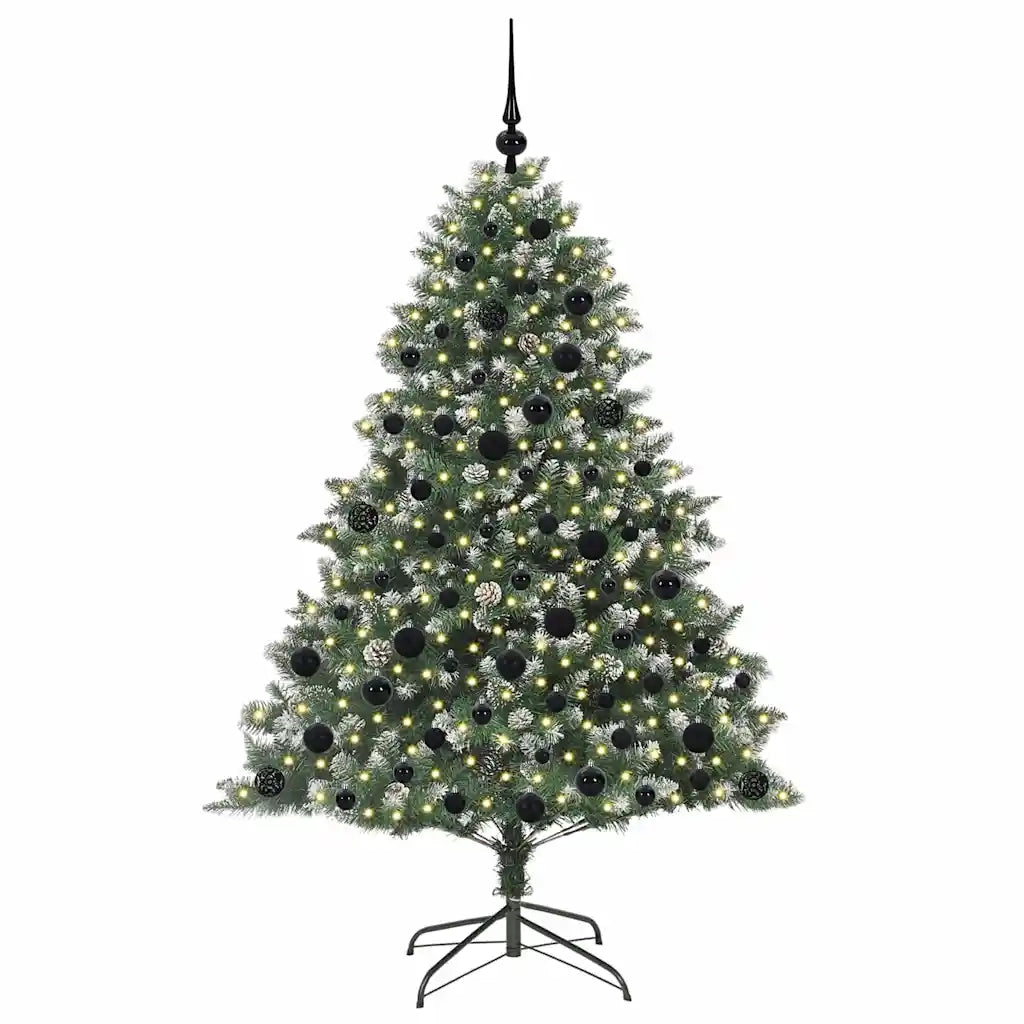 Albero di Natale artificiale con 300 LED Verde 180 cm 3395234