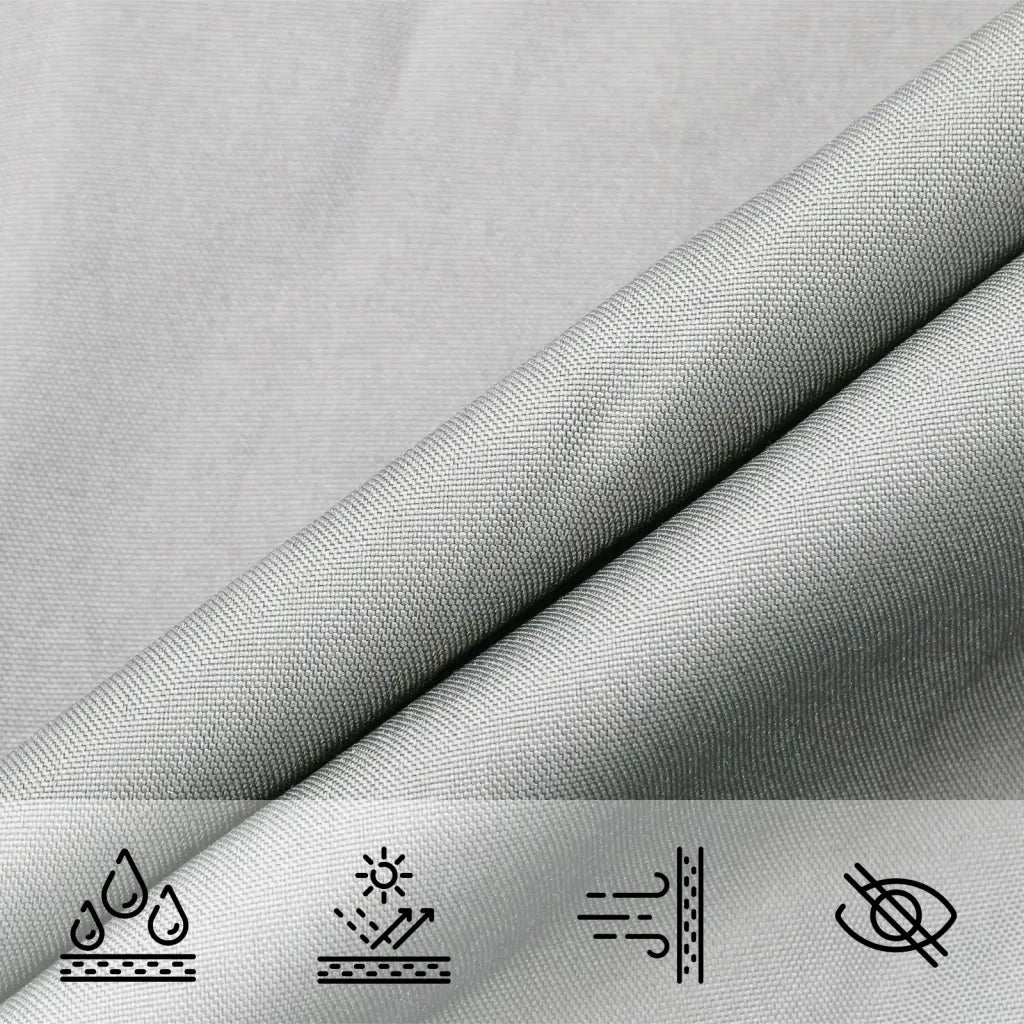 Vela Parasole Grigio Chiaro 5x7x7 m 100% Poliestere Oxford 4000924