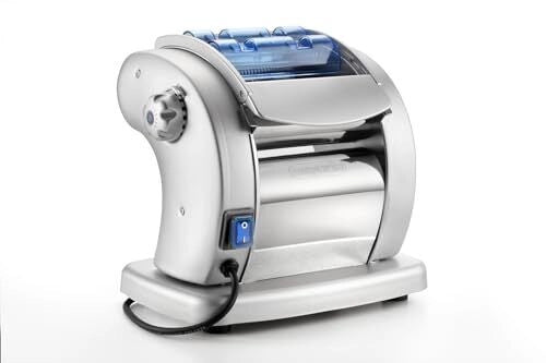 Imperia 3700 PastaPresto Macchina per la Pasta Elettrica 3 Formati 6 Spessori Sfoglia Made in Italy colore Grigio Argento
