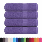 Asciugamani da bagno FROGN 4 pz Viola 100x150 cm 360 g/m² 136885