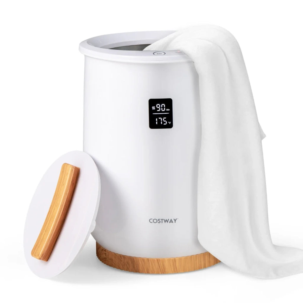 Scaldasalviette a secchio 33 x 33 x 48 cm grande capacità 20L riscaldamento rapido atmosfera da spa ABS bianco 20_0017433