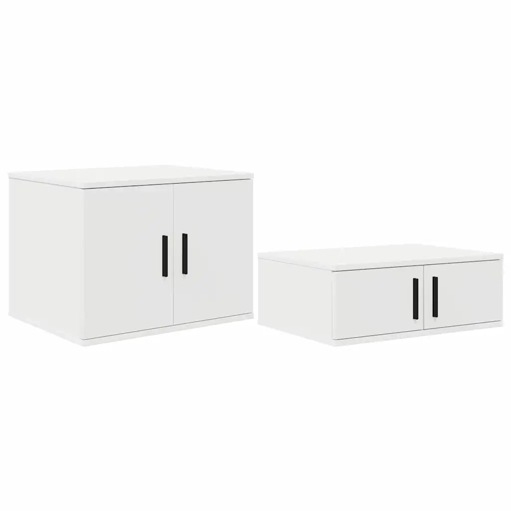 Struttura letto con contenitore Bianco 80 cm Legno multistrato 3335573