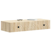 Tavolino da Parete Laterale | Tavolo laterale | Tavolino Rovere Sonoma 87,5 x 34,5 x 17 cm