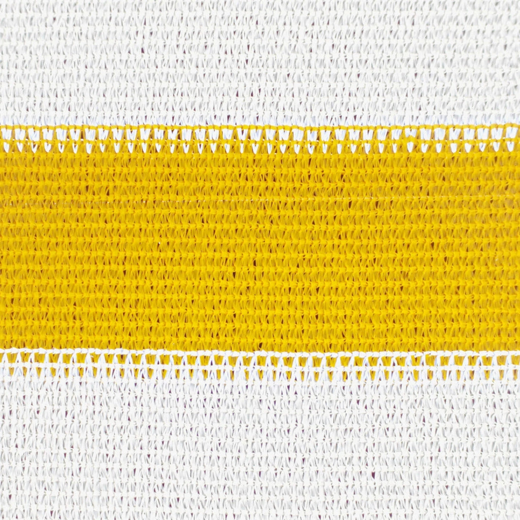 Vela Parasole | Telo Ombra | Vela da ombra Giallo e Bianco 2,5 x 5 m HDPE